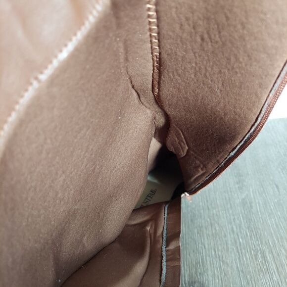 JustFab Brown Heeled Boots - Picture 12 of 14